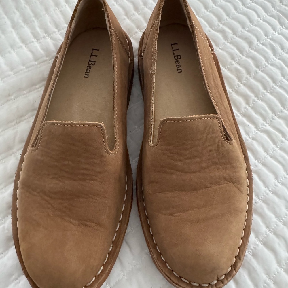L.L. Bean Tan Leather Loafers
